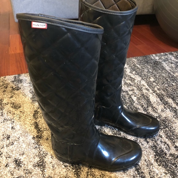 Hunter Shoes - Quilted Hunter Rain Boots